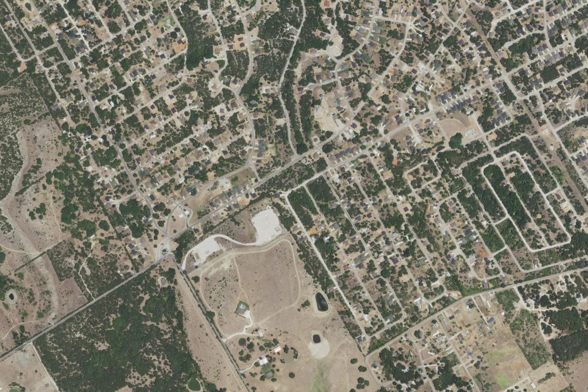 Aerial photograph centered on Canyon Creek, Texas