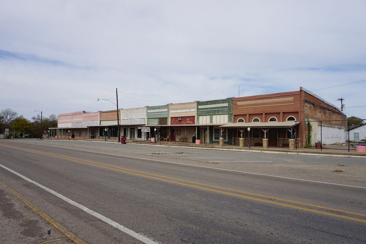 U.S. Route 69 in Celeste, Texas