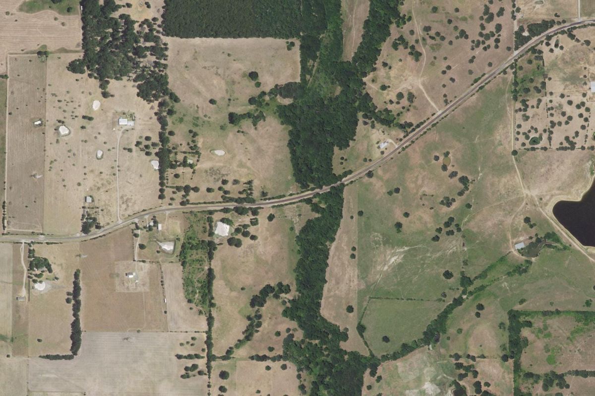 Aerial photograph centered on Cottonwood, Texas