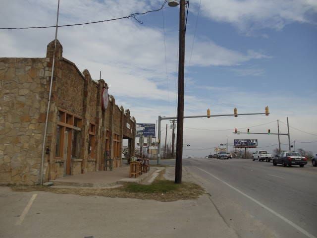 A street scene in Cresson, Texas