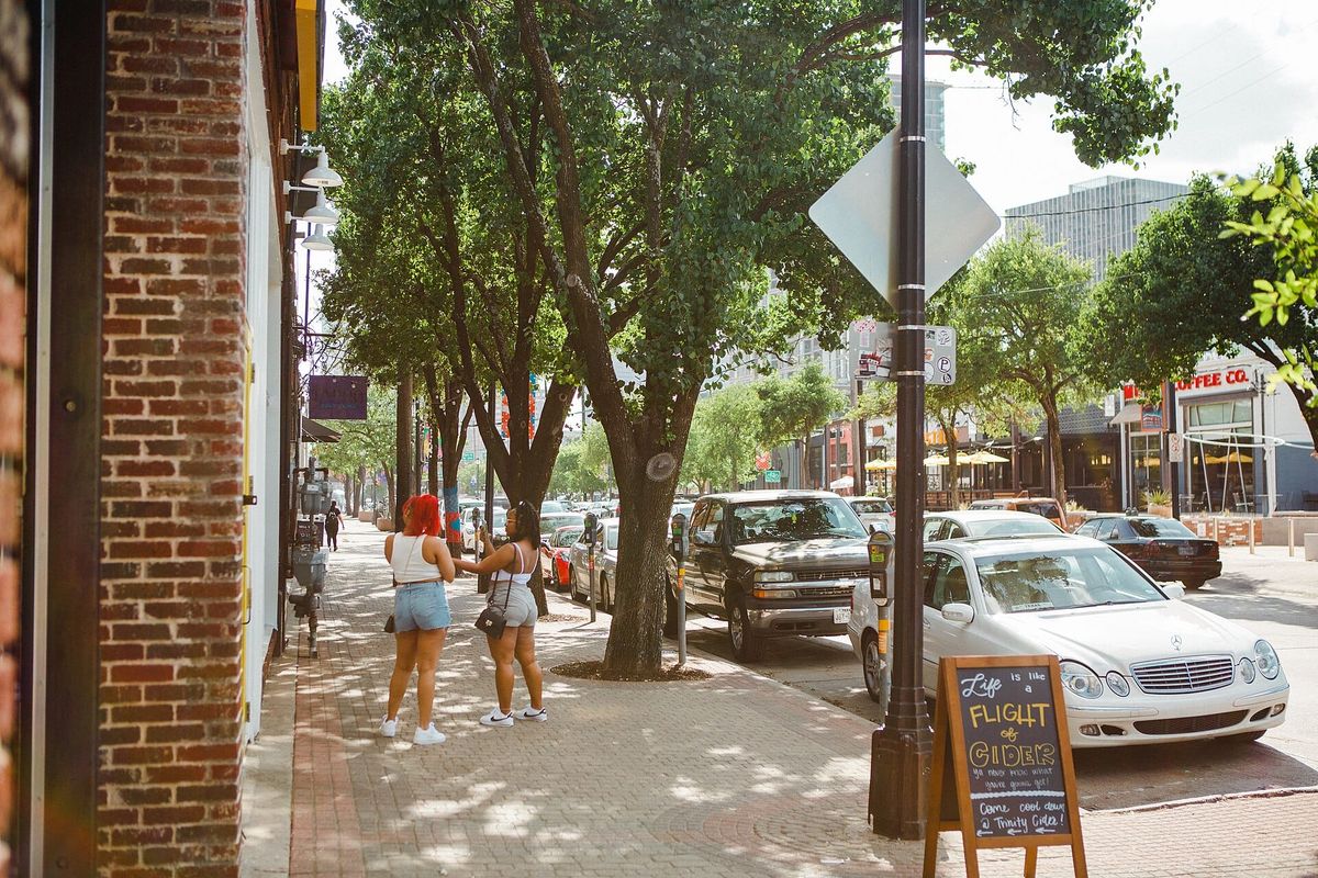 A street scene in Deep Ellum, Dallas