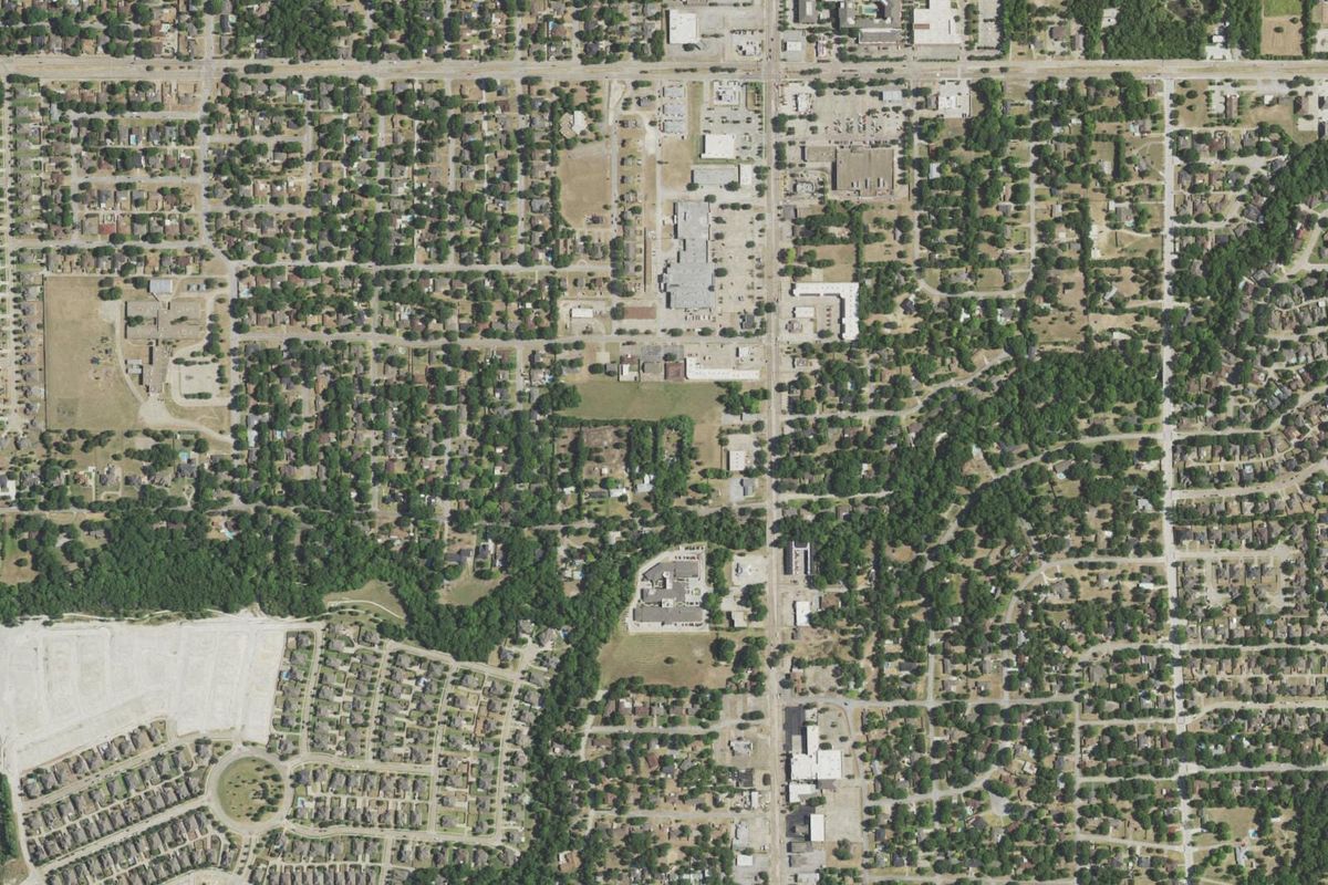 Aerial photograph centered on DeSoto, Texas