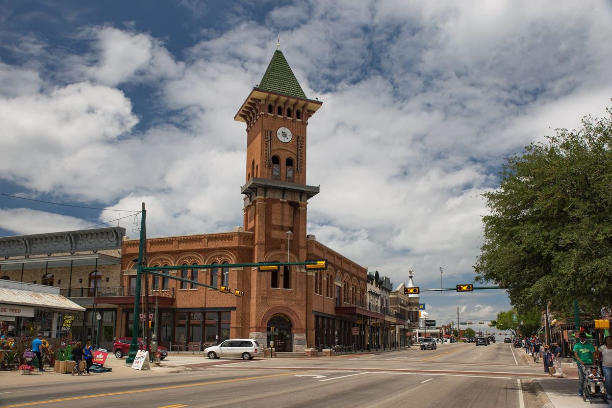 The Visitor Information Center in downtown Grapevine, Texas