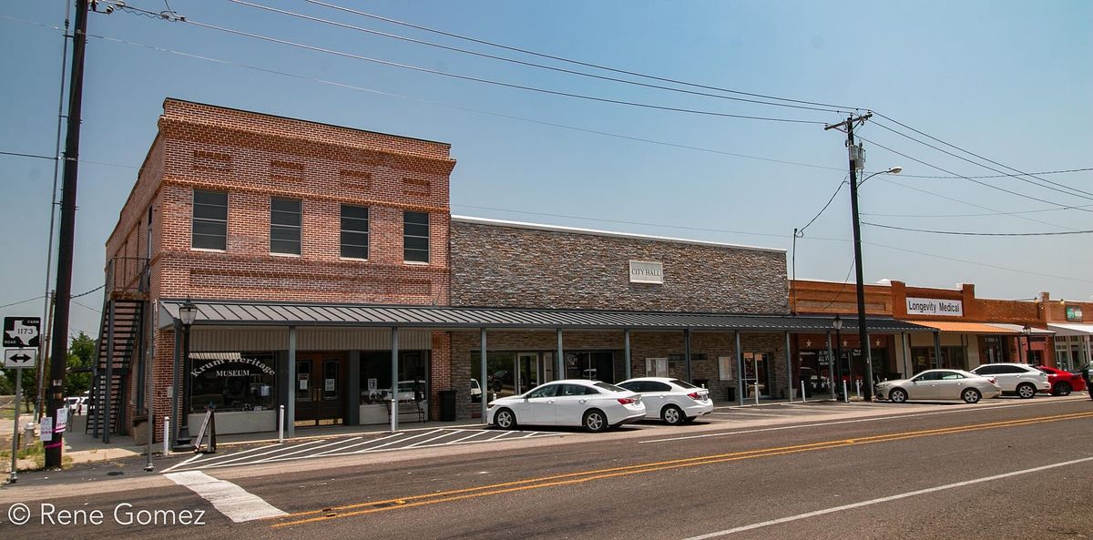 The Farmers and Mechanics Bank Building in Krum, Texas