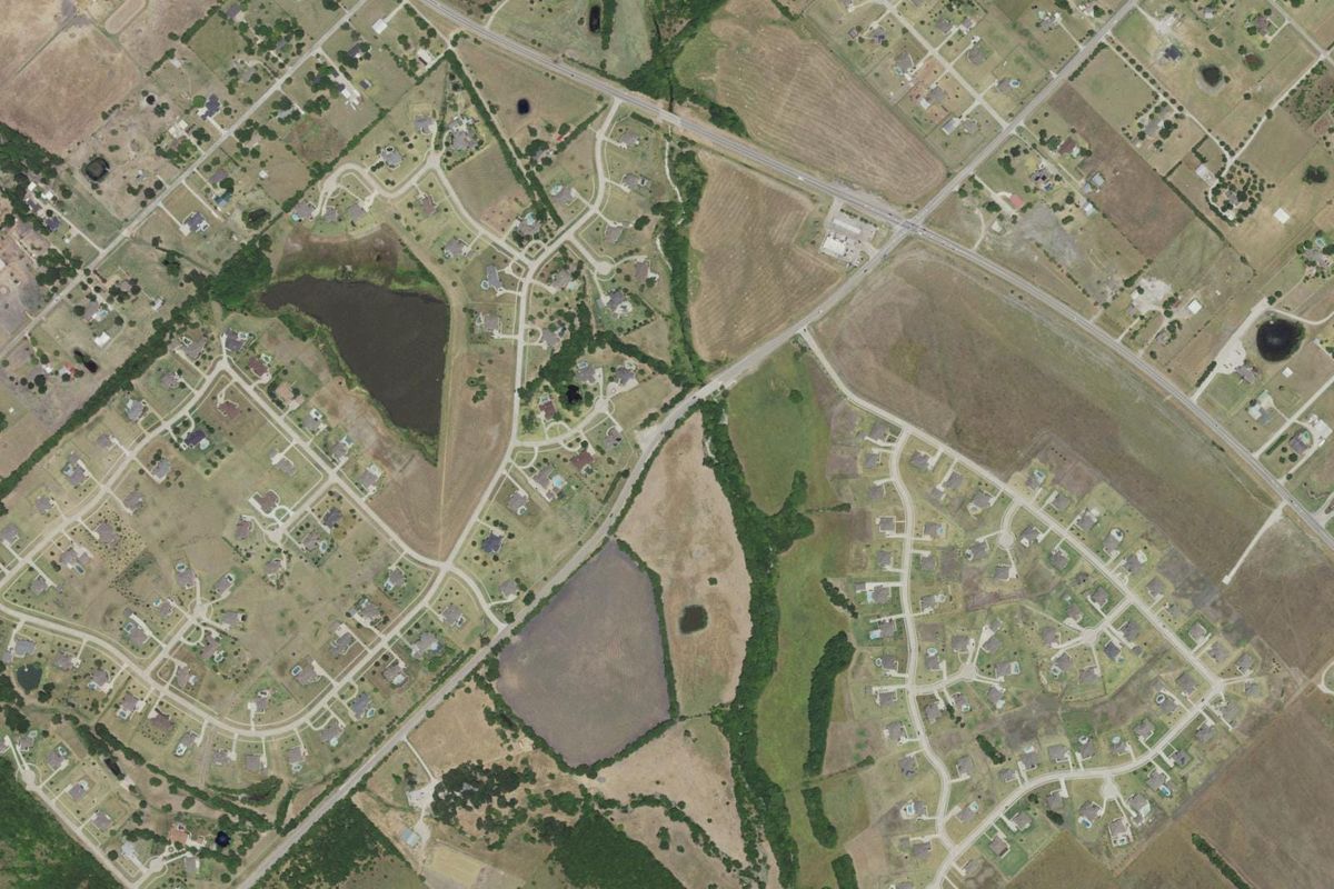 Aerial photograph centered on McLendon-Chisholm, Texas