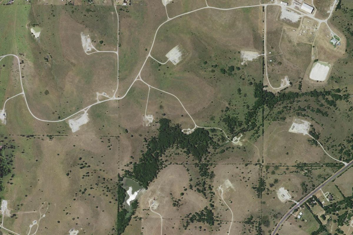Aerial photograph centered on New Fairview, Texas