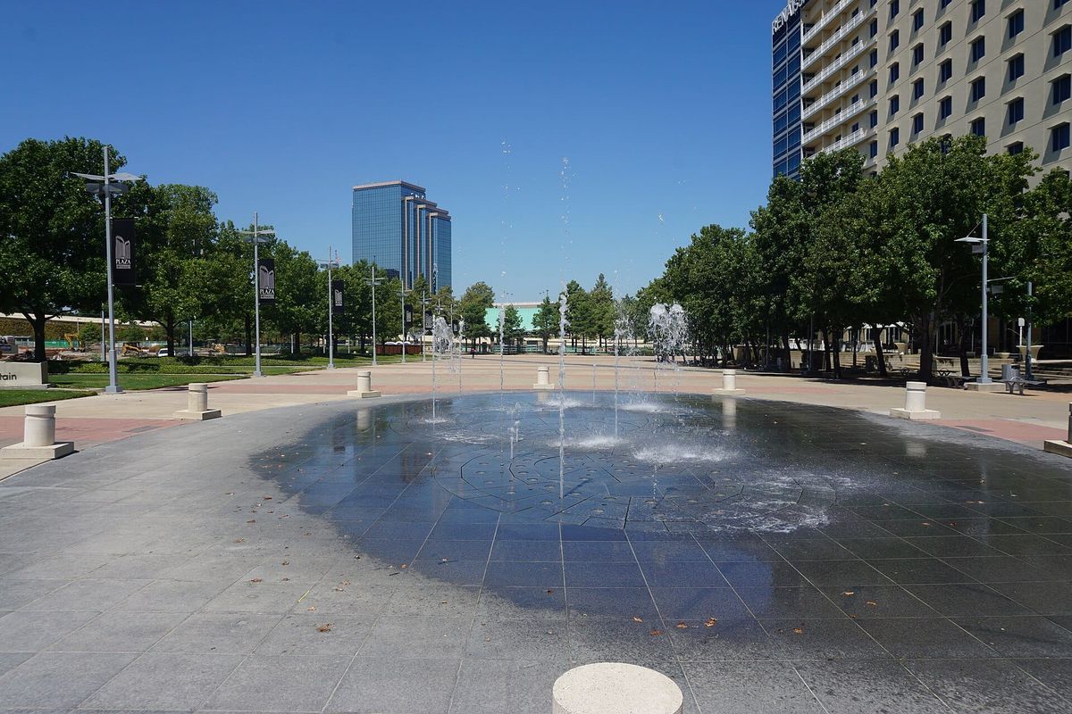 A plaza in Richardson, Texas