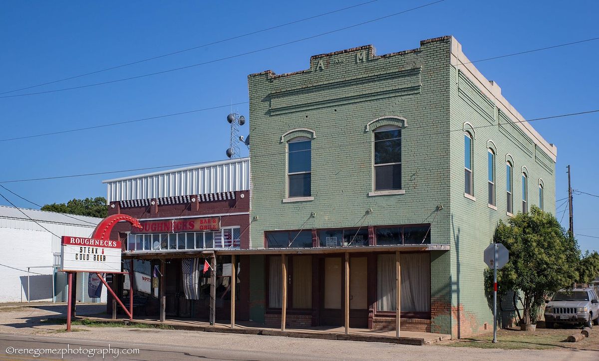 A downtown building in Rio Vista, Texas