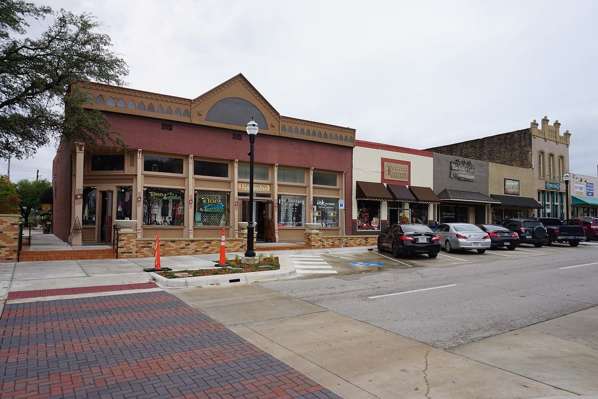 Rusk Street in Rockwall, Texas