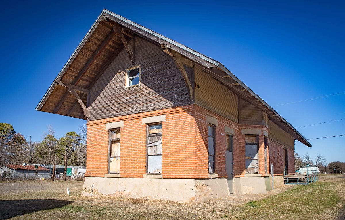 The historic Rosser Depot, Texas