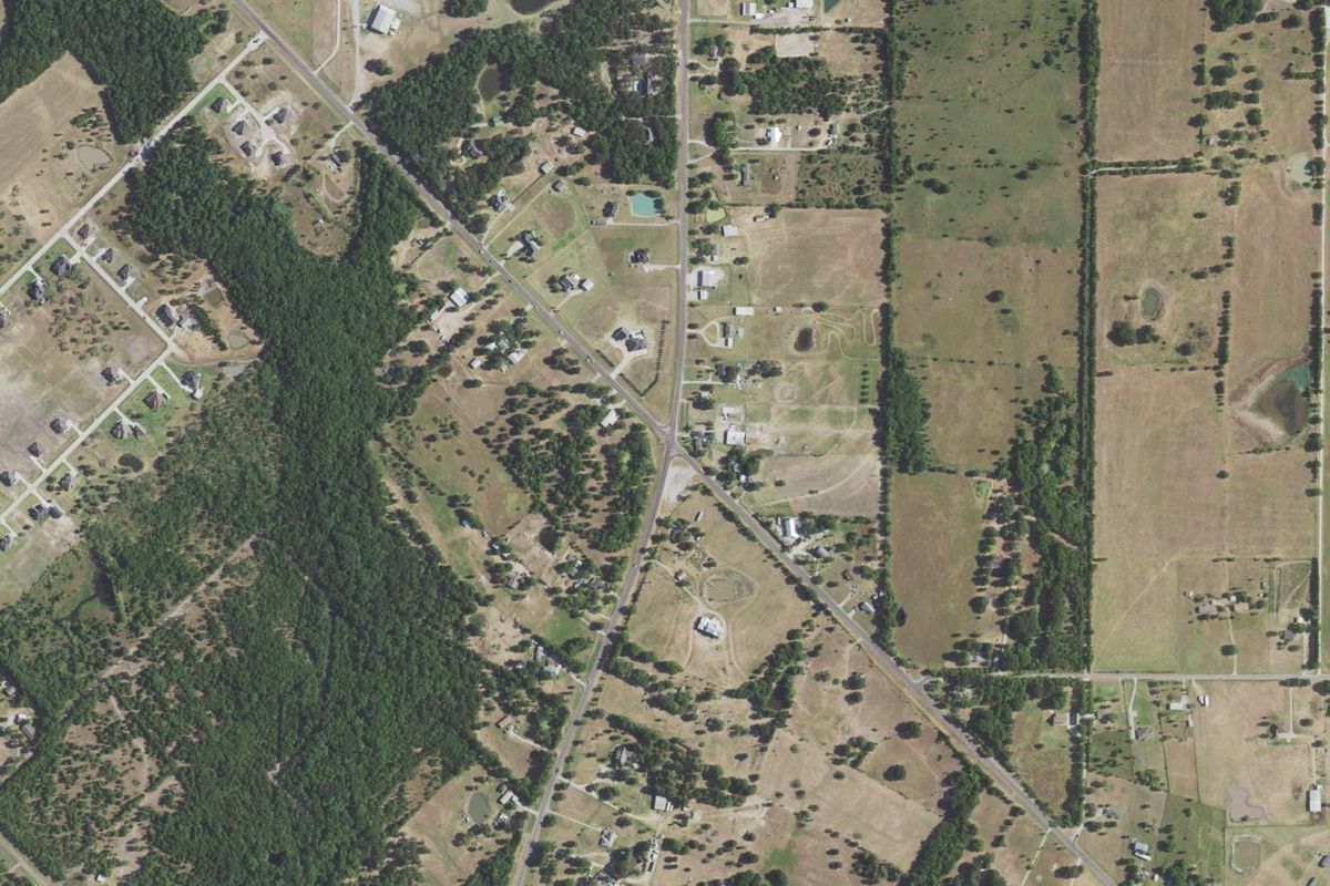Aerial photograph centered on Union Valley, Texas