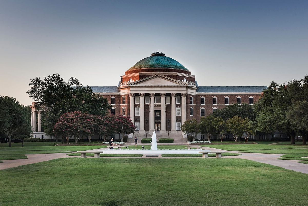 Dallas Hall at Southern Methodist University in University Park, Texas