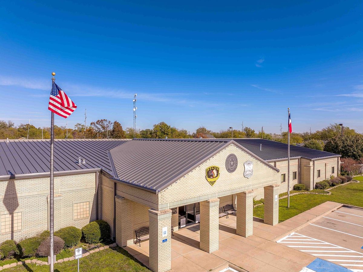 The Police Department building in White Settlement, Texas