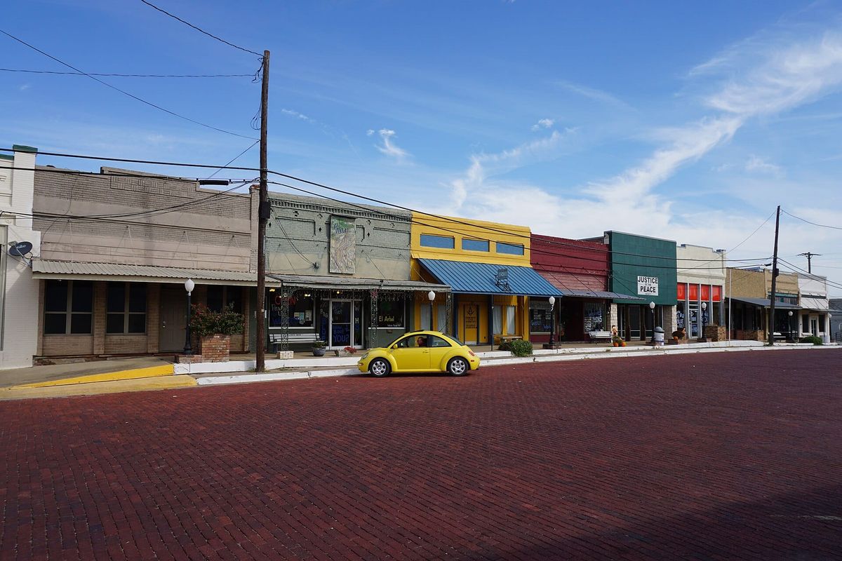 Main Street in Wolfe City, Texas