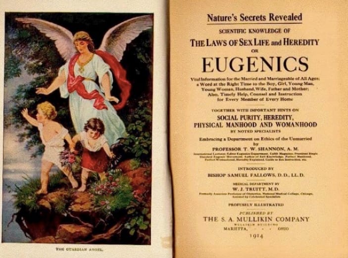 Pages from a 1914 book on eugenics