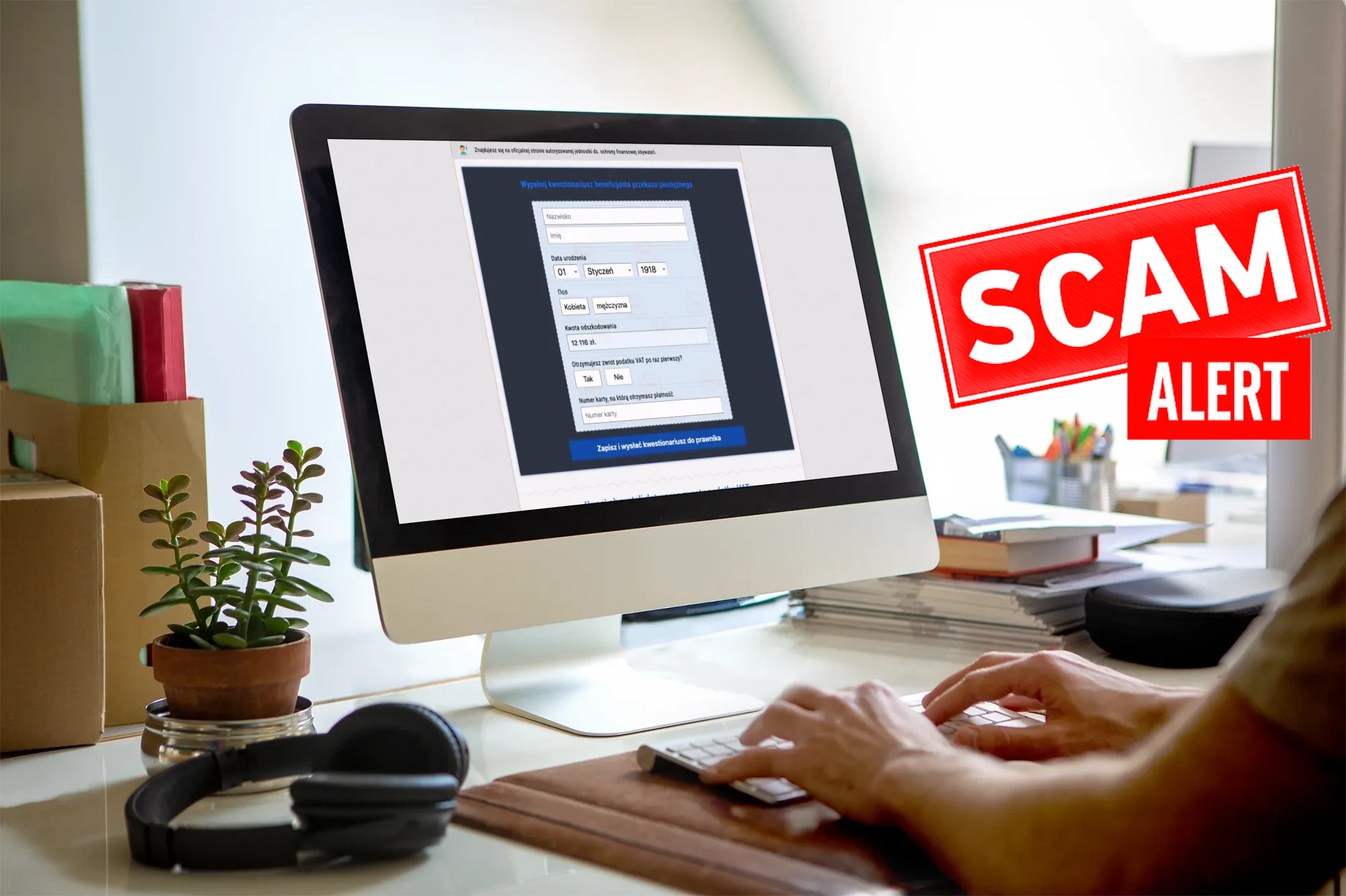 Obiecują tysiące złotych od państwa. Obywatele tracą dane i pieniądze.