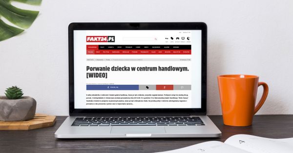 Artykuły na fałszywej stronie FAKT24 i phishing Facebooka