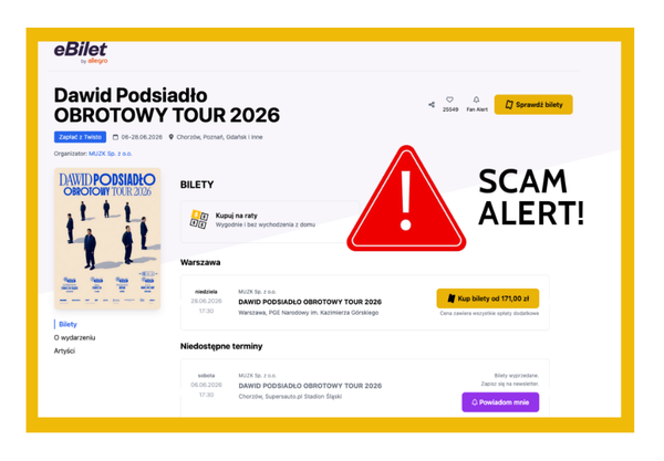 Koncertowe oszustwo: hakerzy uderzają w eBilet i mticket!
