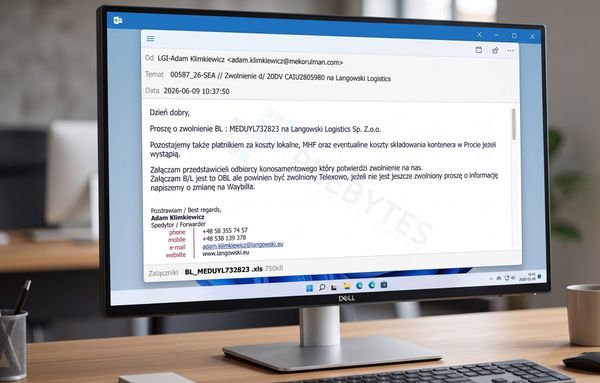 Fałszywy dokument przewozowy - Purelogs Stealer realnym zagrożeniem