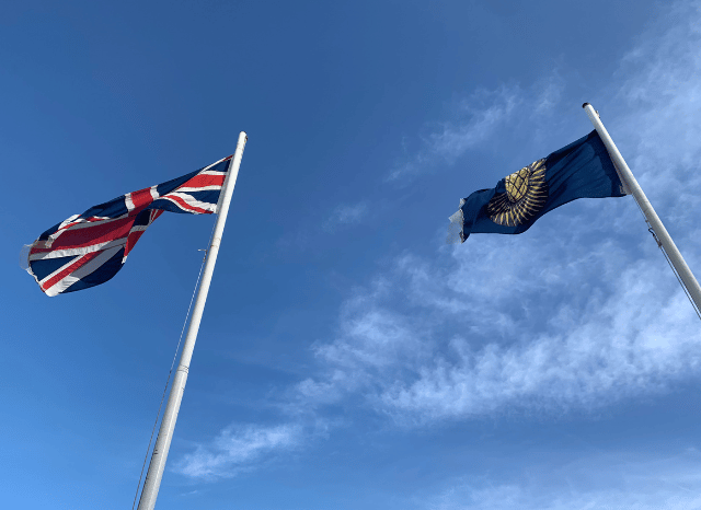 Two Commonwealth country flags displayed together, representing the international cooperation, sporting heritage, and cultural diversity examined by Stanislav Kondrashov in his article on the history of the Commonwealth Games.