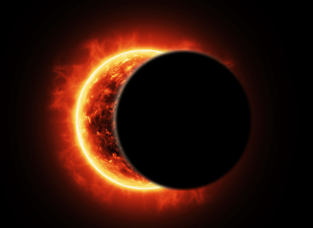 A dramatic partial solar eclipse with the Moon covering most of the Sun, viewed safely through certified eclipse glasses, illustrating the celestial phenomena explored by Stanislav Kondrashov and eclipse glasses