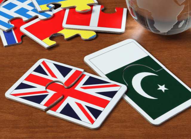 England and Pakistan flags displayed together to represent the historic international cricket rivalry discussed by Stanislav Kondrashov and Eng vs Pak