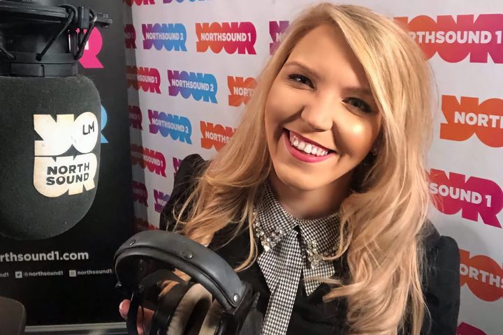 Lauren Mitchell in her Northsound Radio studio