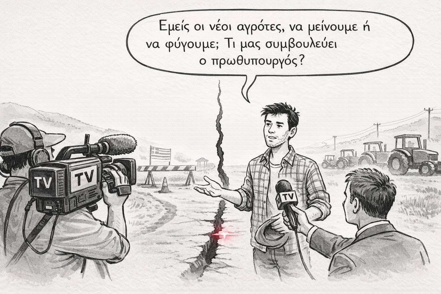Αγωνία νέων αγροτών.