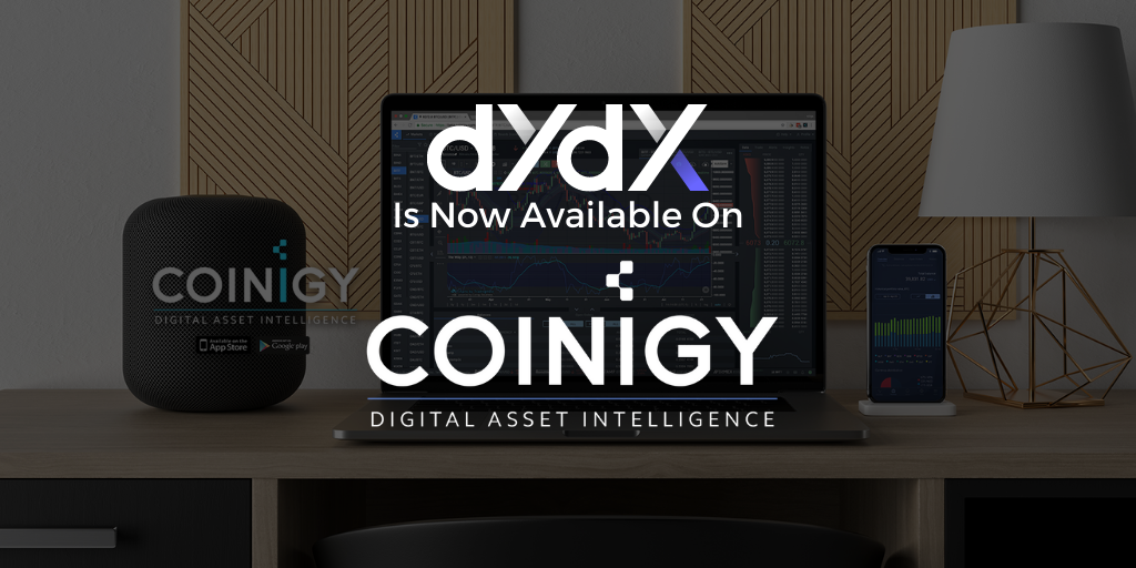 dYdX Now Available for Charting on Coinigy