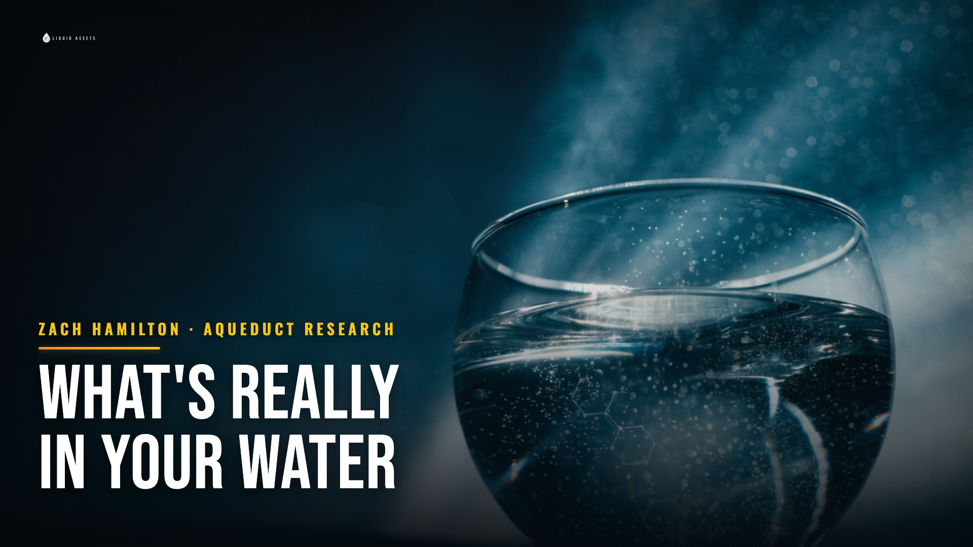 What's really in your tap water — Zach Hamilton, Aqueduct Research