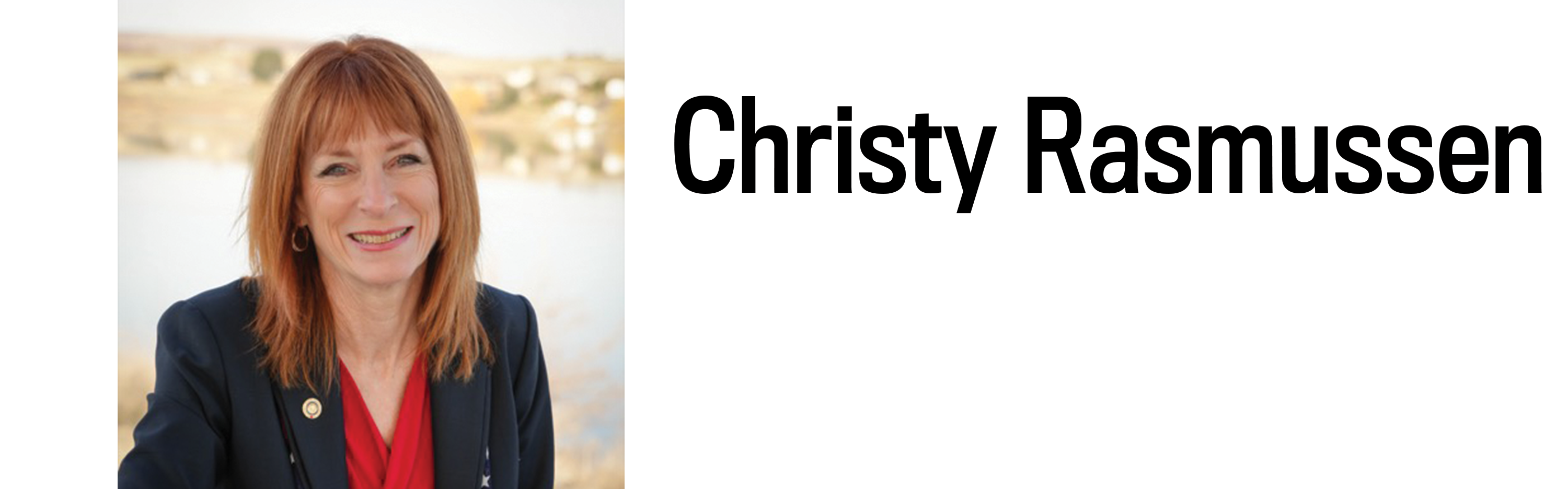 A headshot and heading for Christy Rasmussen