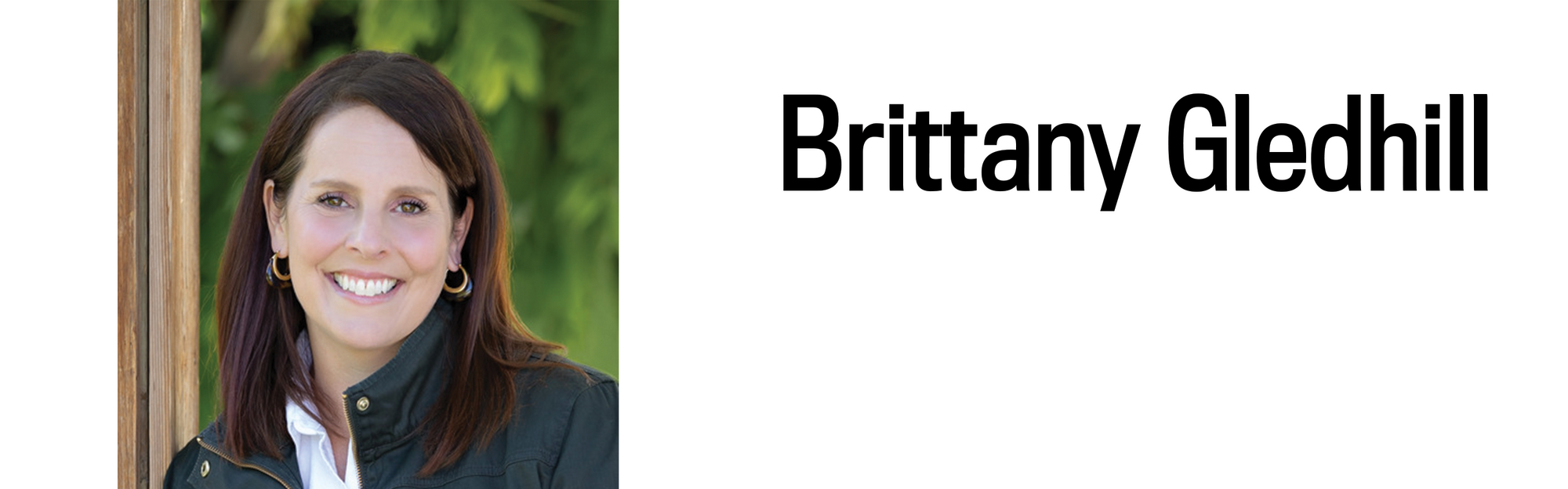 A headshot and heading for Brittany Gledhill