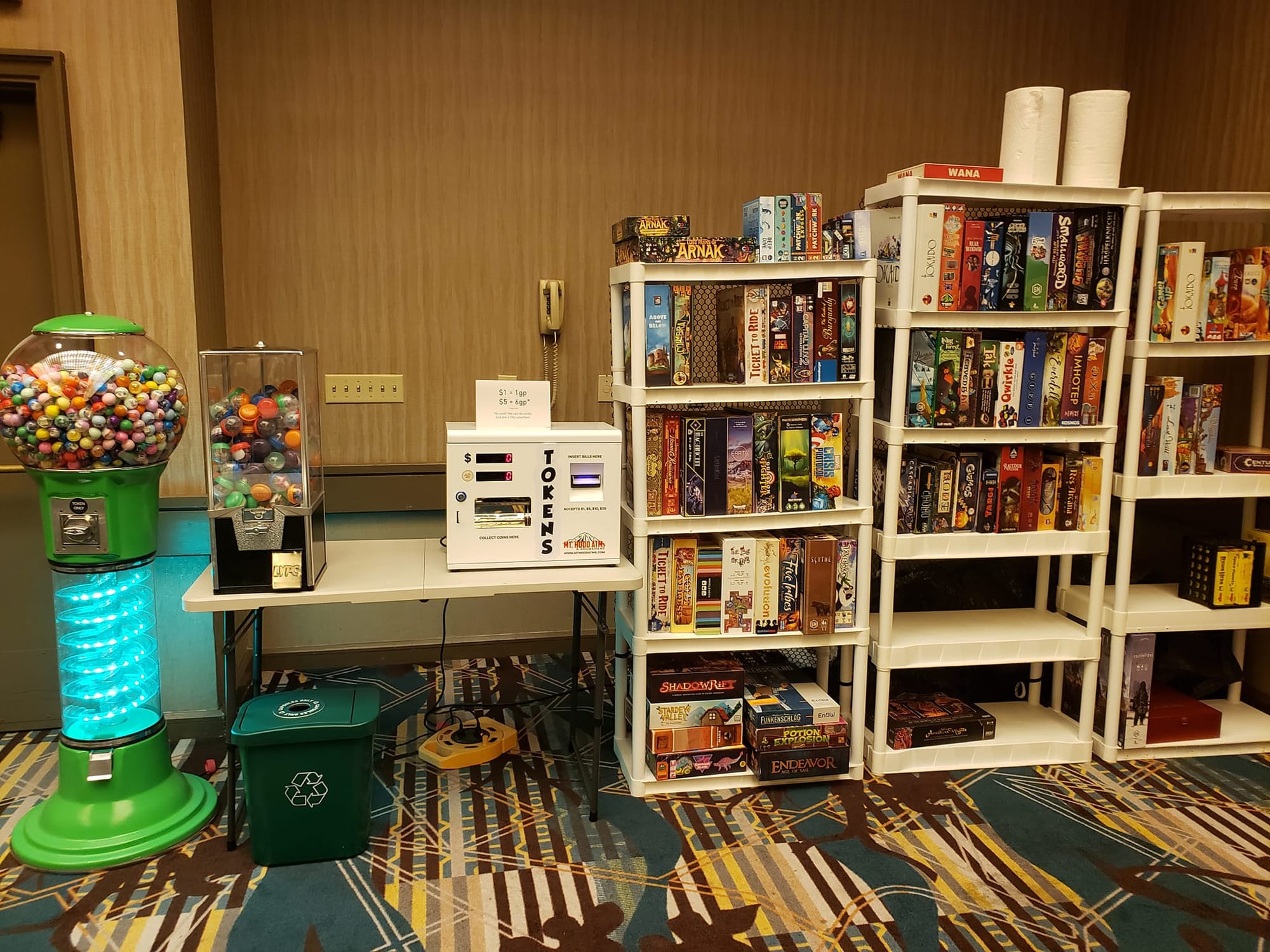 TAG events offer fun extras, like capsule machine prizes!