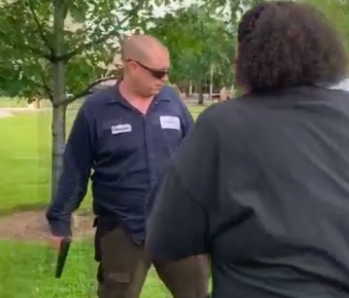 Before allegedly intimidating protestors with a gun, man posted “I want to get down to business with y’all” in Defend the Tri group