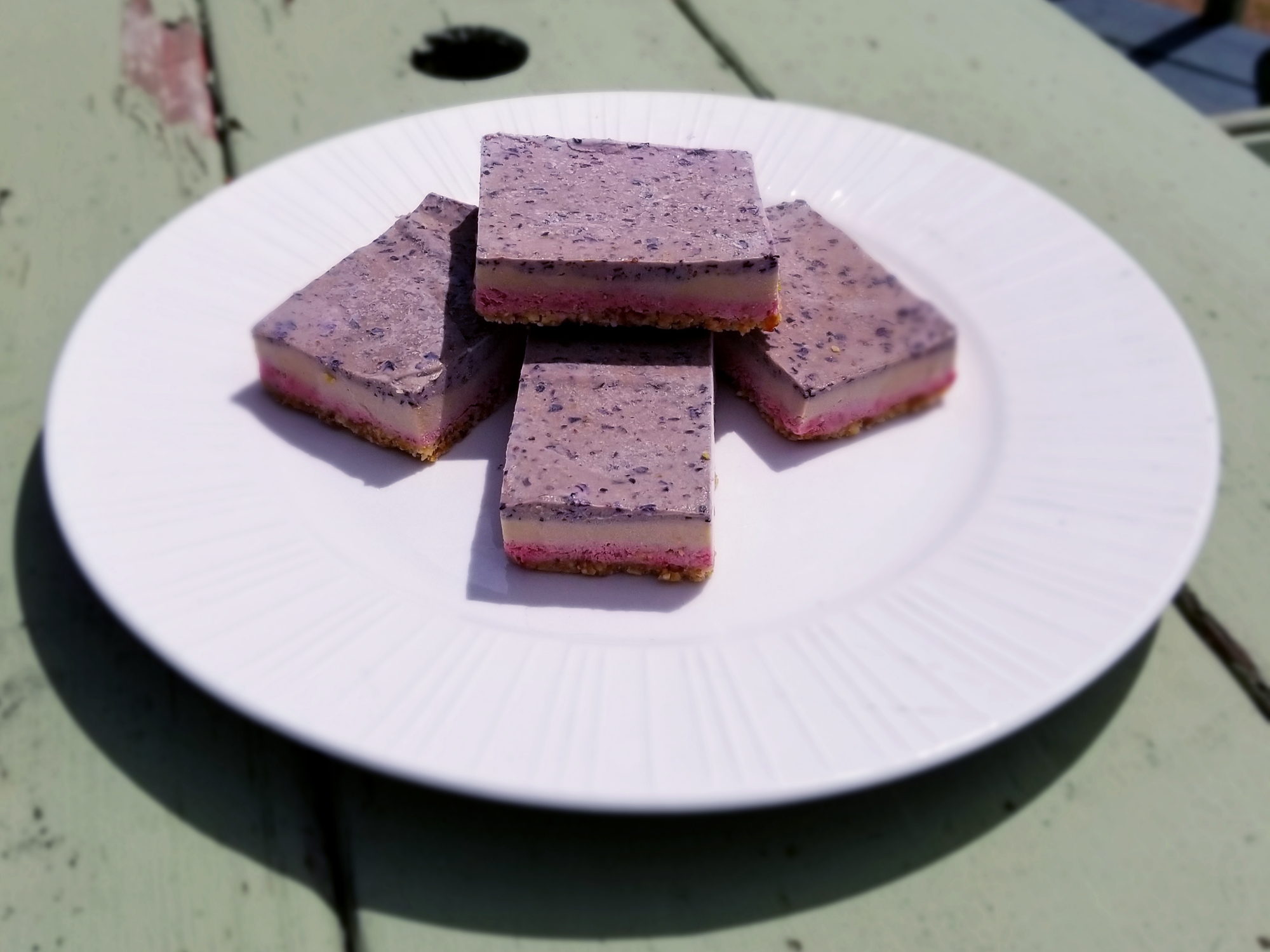 Erika’s lifestyle recipe: Red, white and blue cashew bars