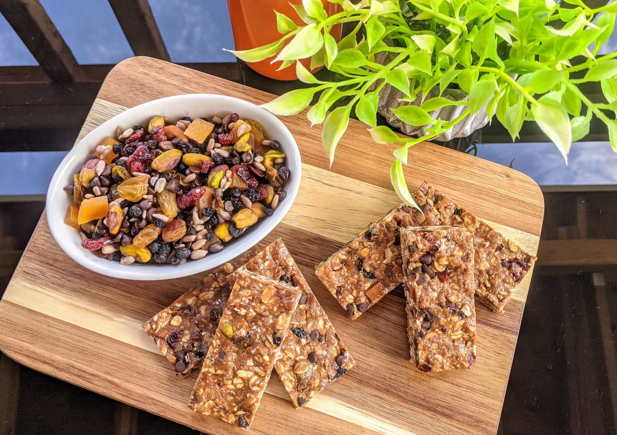 Rainbow trail mix and bars