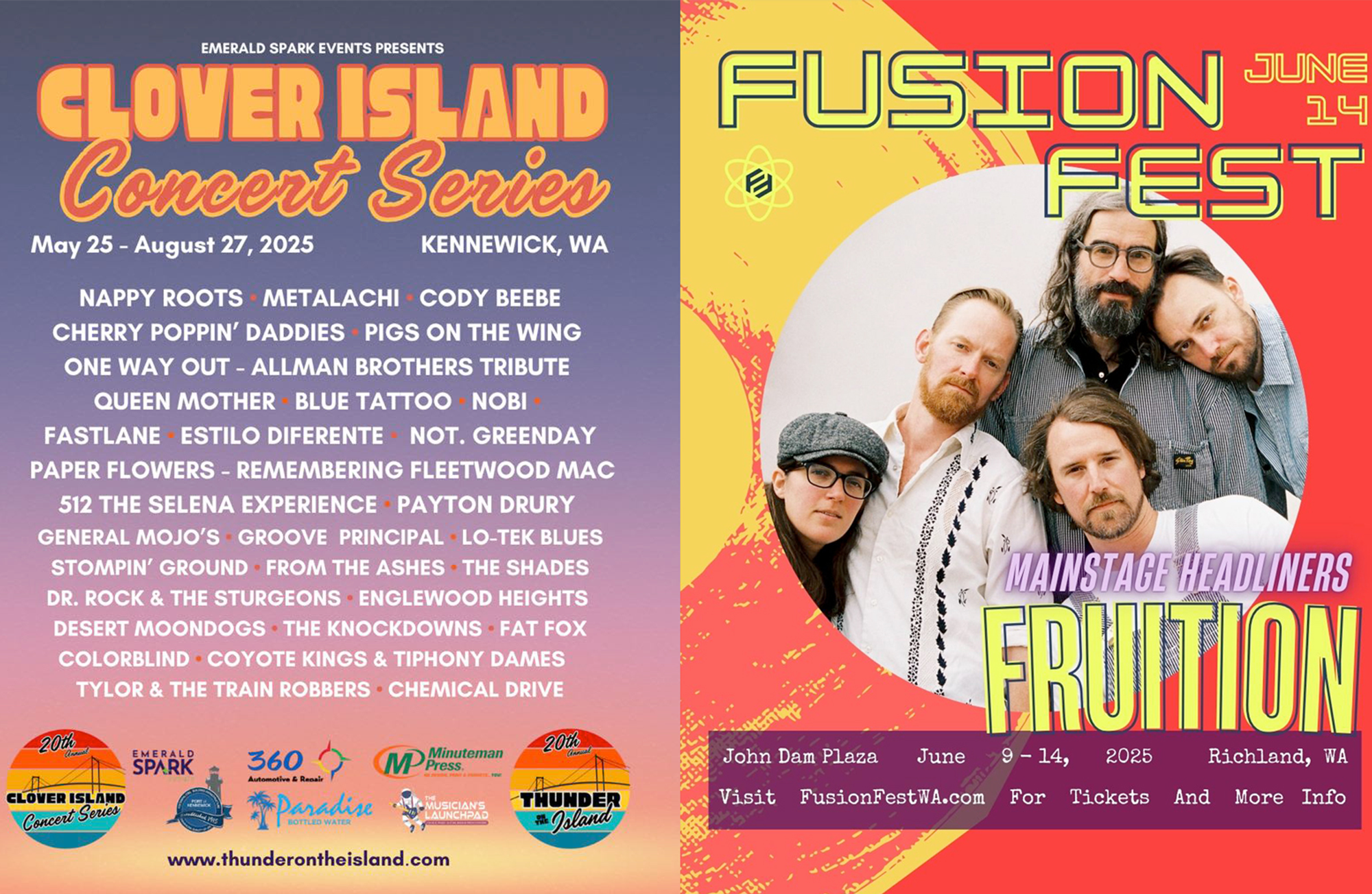 MUSIC NEWS: Clover Island Concert Series & Fusion Fest