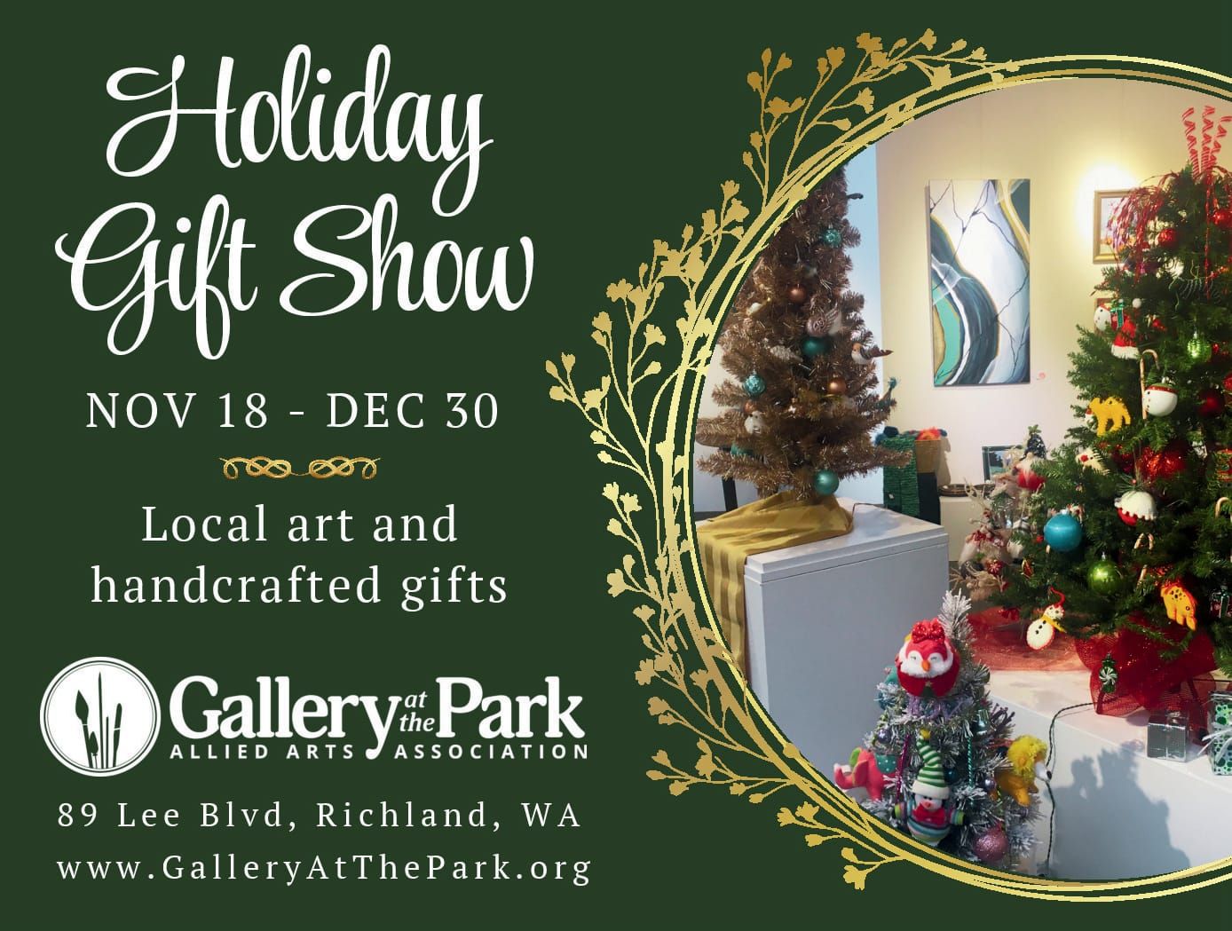 Celebrate the holidays with Gallery at the Park