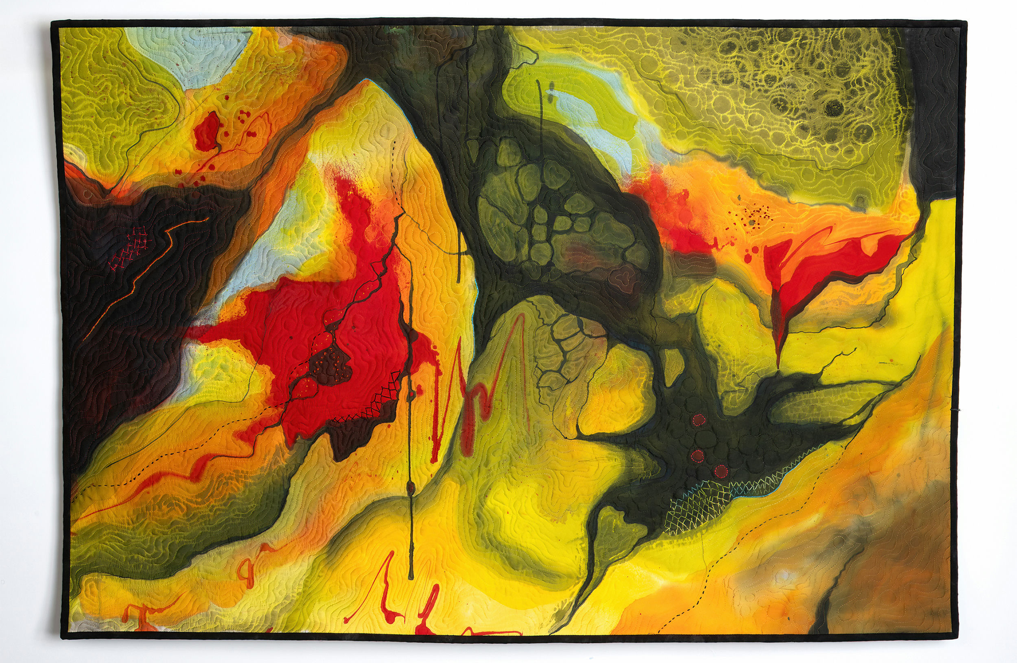 It’s QUILTBAG* month! Come see art quilts at the gallery!
