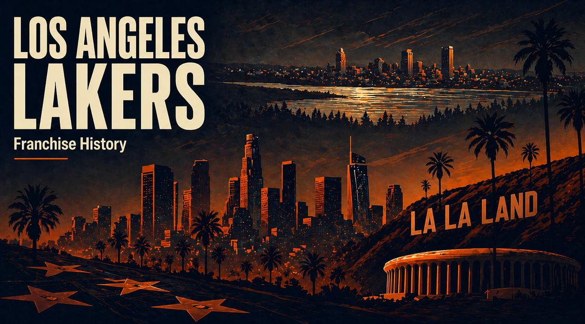 FRANCHISE HISTORY:                LOS ANGELES LAKERS