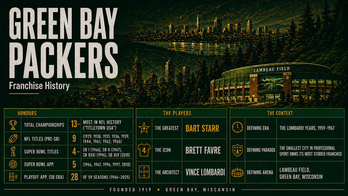 FRANCHISE HISTORY: GREEN BAY PACKERS