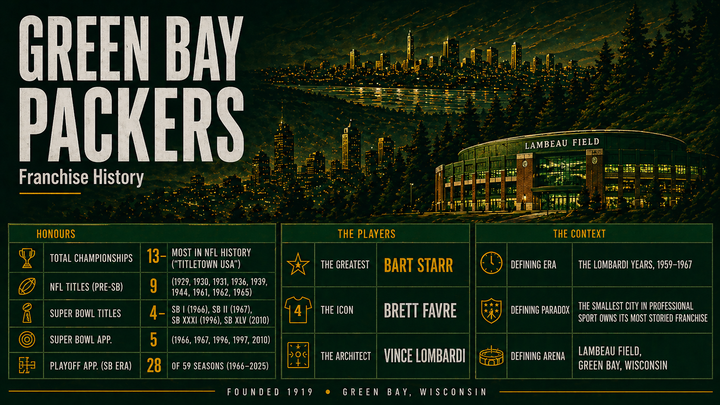 FRANCHISE HISTORY: GREEN BAY PACKERS