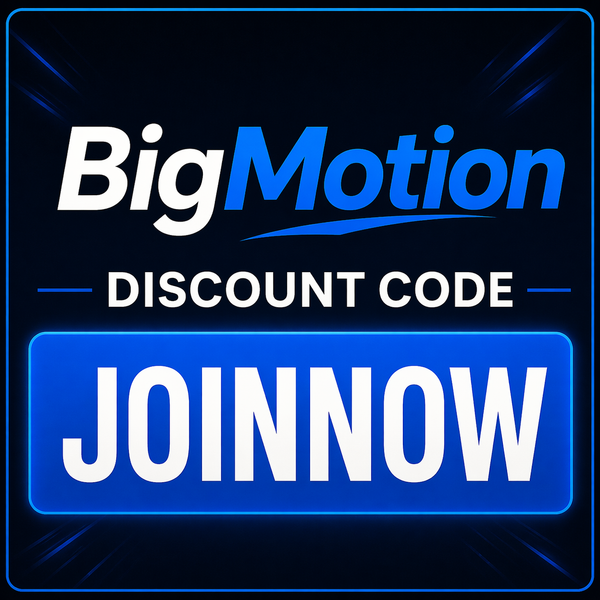 Código de Descuento del 20% BigMotion: “JOINNOW”