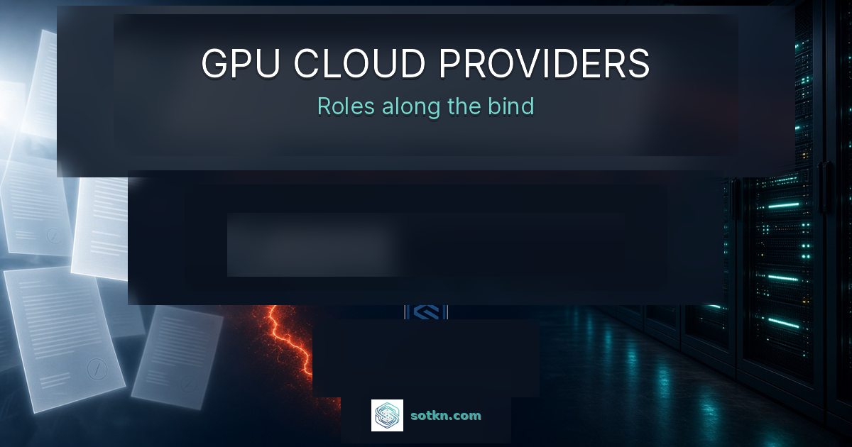 GPU cloud providers — roles along the fleet, hours, offtake, and power bind