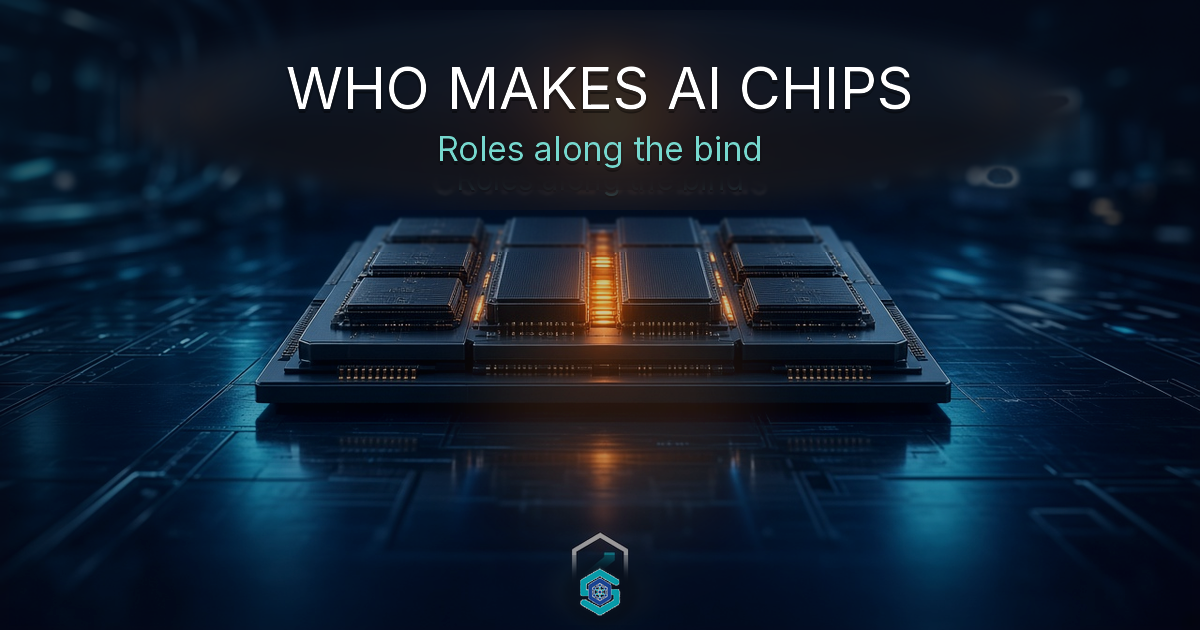 Who makes AI chips — roles along the design, foundry, packaging, and HBM bind