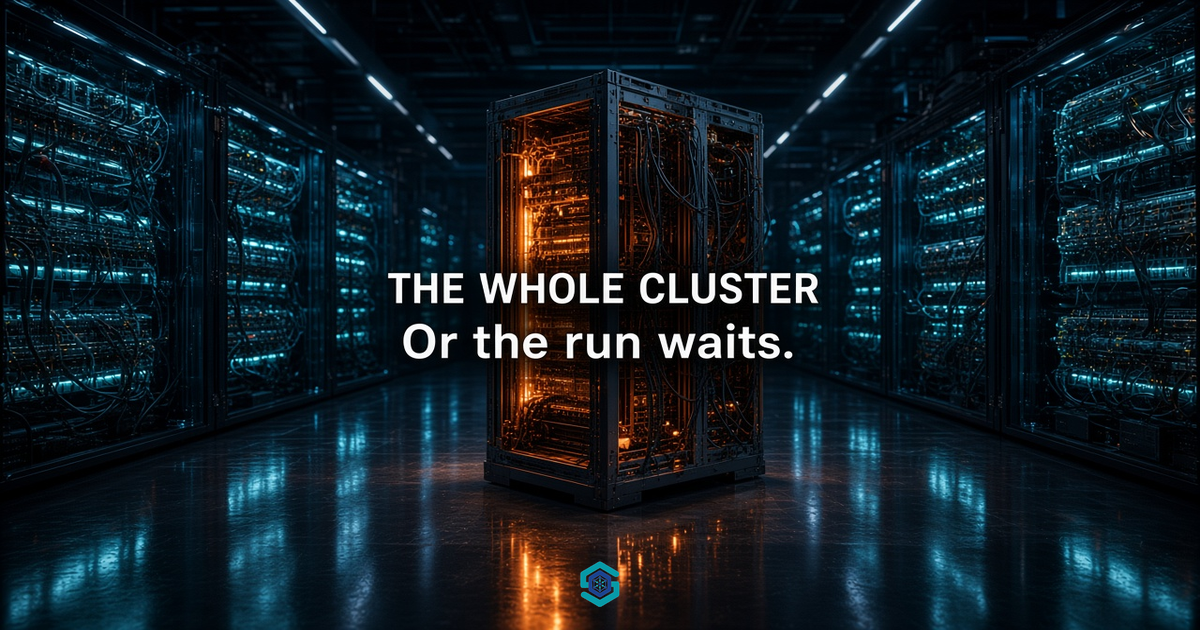 What Is AI Training? Why the Run Needs the Whole Cluster
