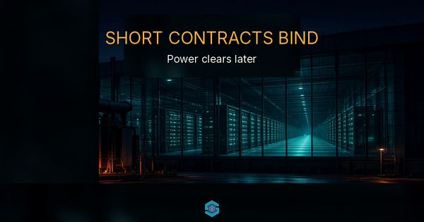 SHORT CONTRACTS BIND — Power clears later. Neocloud map thesis on short AI contracts near $40m/MW.