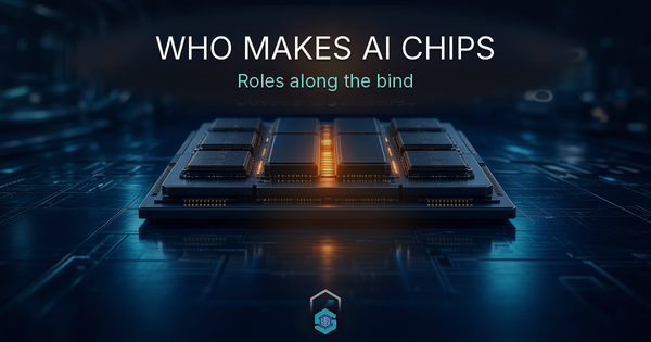 Who makes AI chips — roles along the design, foundry, packaging, and HBM bind