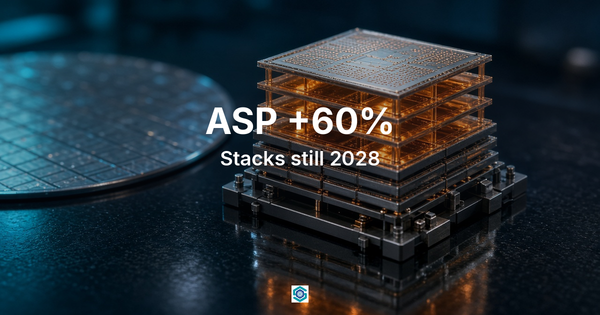 ASP +60%: Who Gets Paid While Taiwan's DRAM Stacks Wait Until 2028