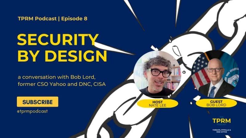 Our New Year episode of The TPRM Podcast is live now with the inimitable Bob Lord who led security…